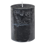 Small Black Violet & Sandalwood Pillar Candle