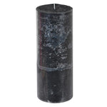 Large Black Violet and Sandalwood Pillar Candle