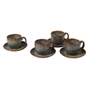 
            
                Load image into Gallery viewer, Ceramic Dakaya Espresso Cup &amp;amp; Saucer Set
            
        