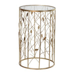 Gold Leaves Detail Side Table
