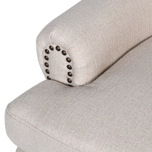 Natural Linen Arm Chair