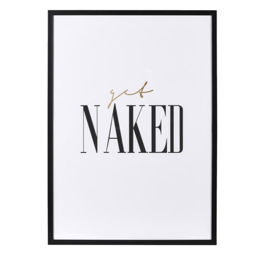 'Get Naked' Wall Art