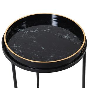 Vienna Marble Effect Tray Tables