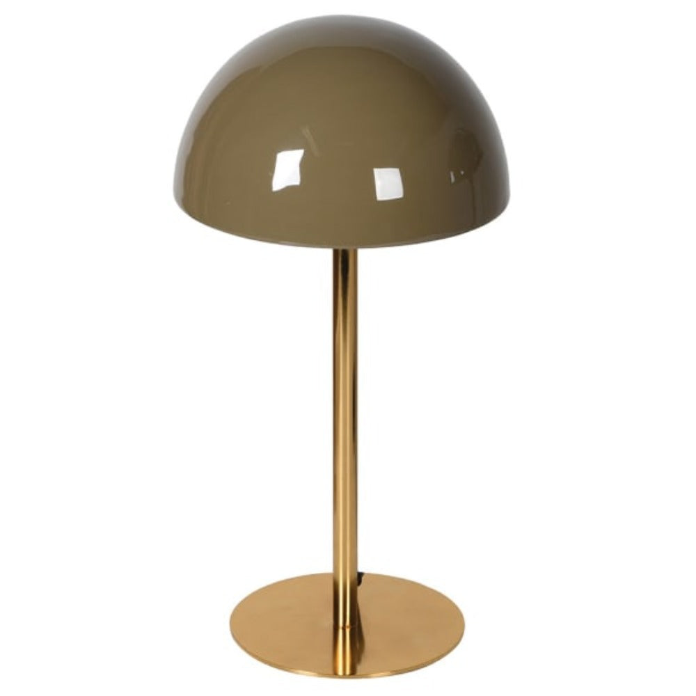 Sage Enamel Table Lamp with Shade