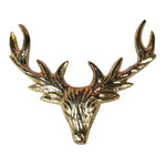 Antique Brass Stag Candle Pin