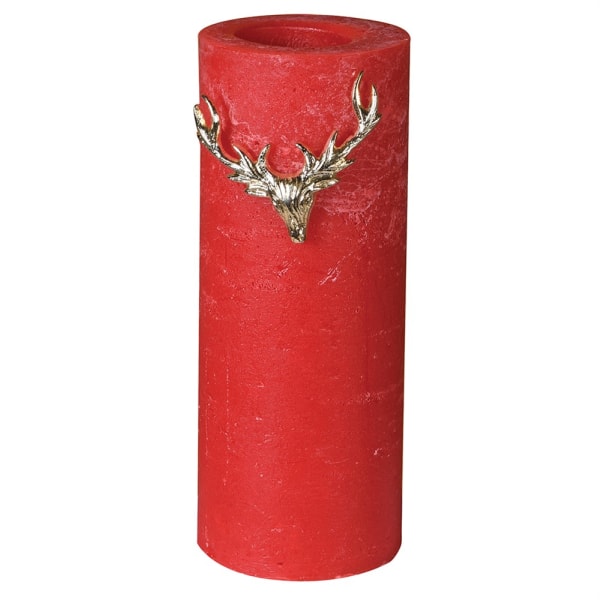 
            
                Load image into Gallery viewer, Antique Brass Stag Candle Pin
            
        