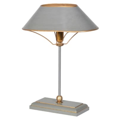 
            
                Load image into Gallery viewer, Grey and Gold Metal Table Lamp
            
        