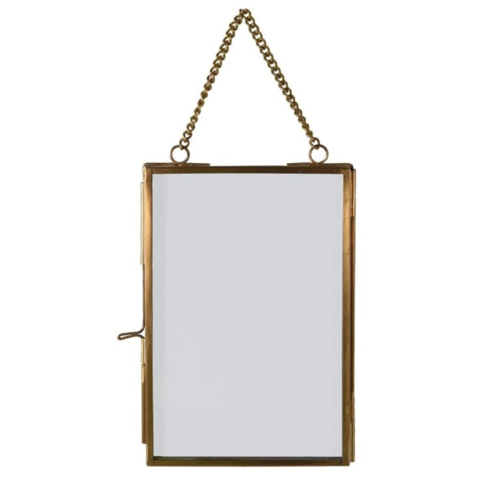 Small Brass Hanging Photo Frame