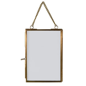 Small Brass Hanging Photo Frame