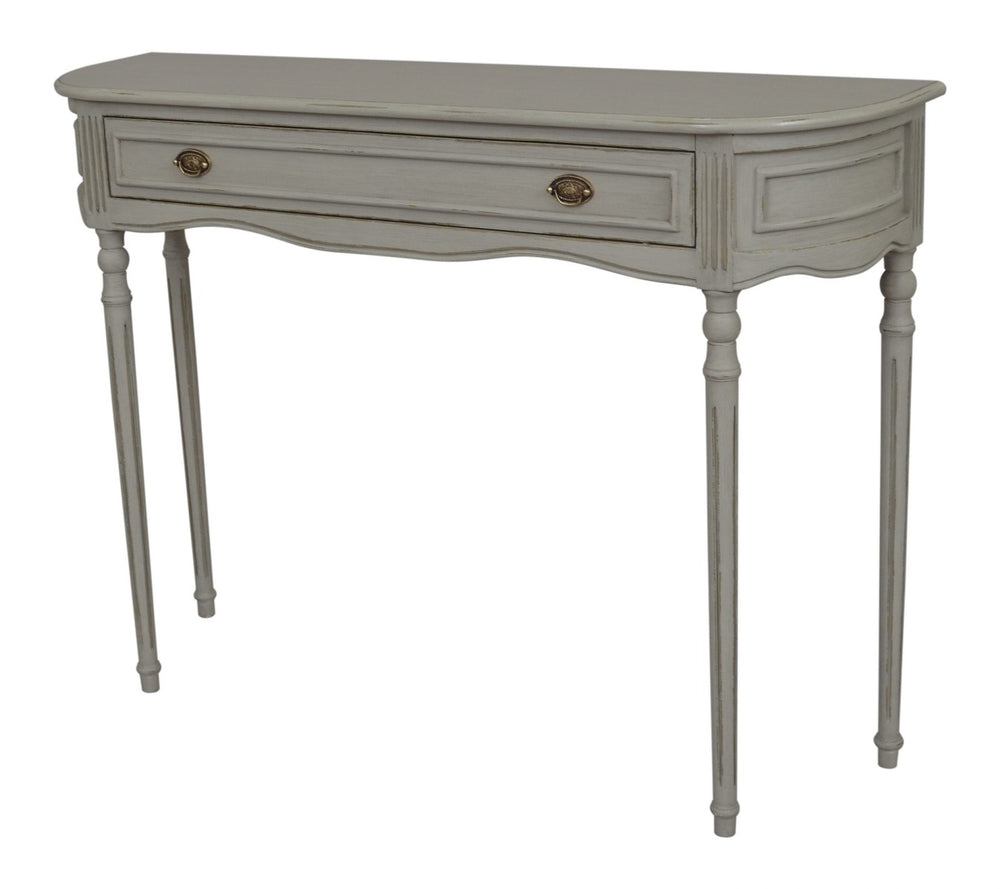 
            
                Load image into Gallery viewer, Bruges 1 Drawer Console Table – Grey 110cm x 30 deep
            
        