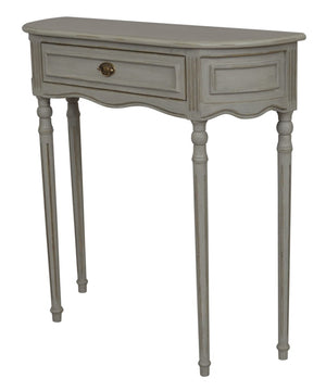 
            
                Load image into Gallery viewer, Bruges 1 Drawer Console Table – Grey 80cm x 25cm deep
            
        