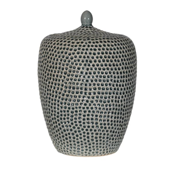 Ceramic Khaki Dimple Jar