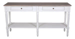 Rodez 2 Drawer Console Table with Shelf