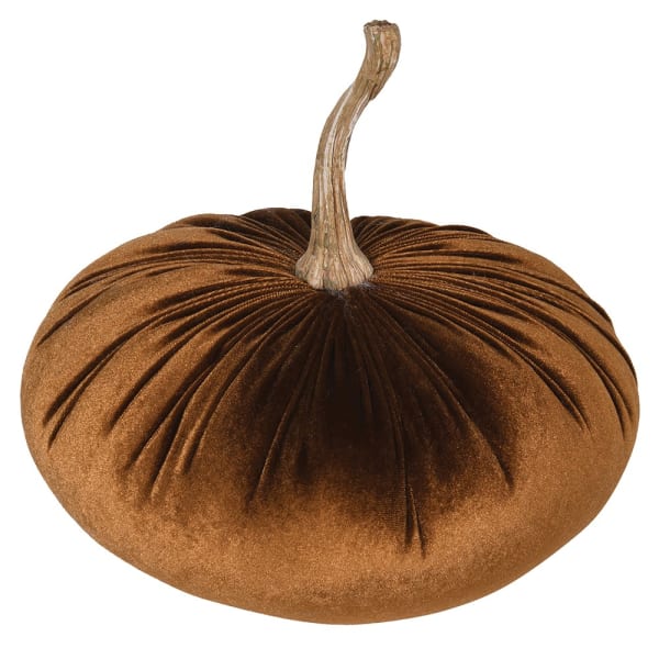 
            
                Load image into Gallery viewer, Large Velvet Chocolate Brown Decorative Pumpkin Cushion
            
        