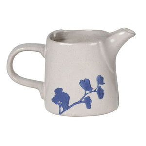 
            
                Load image into Gallery viewer, Blue Ceramic Floral Milk Jug
            
        