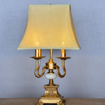 4 Arm Table Lamp with Beige Shade