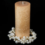 Beaded Pearl Candle Ring