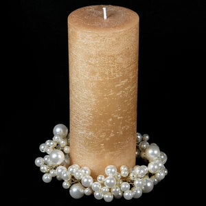 
            
                Load image into Gallery viewer, Beaded Pearl Candle Ring
            
        
