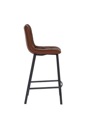 
            
                Load image into Gallery viewer, Louis PU Vintage Cognac Counter Stool – 65cm Seat Height
            
        