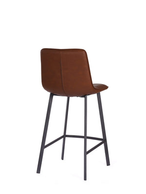 
            
                Load image into Gallery viewer, Louis PU Vintage Cognac Counter Stool – 65cm Seat Height
            
        