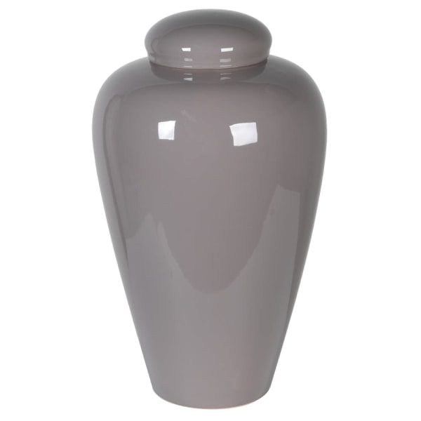 Taupe Ceramic Jar