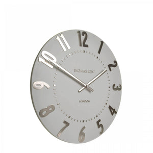 
            
                Load image into Gallery viewer, 12&amp;quot; Mulberry Wall Clock Silver Cloud
            
        