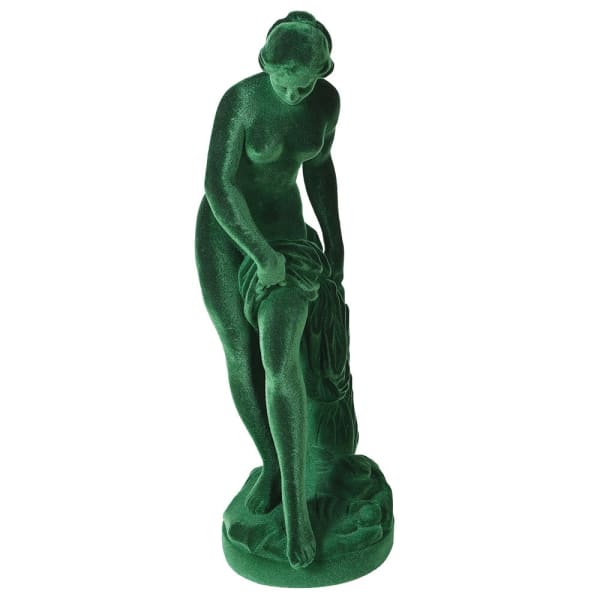 
            
                Load image into Gallery viewer, Green Flock Woman Undressing
            
        