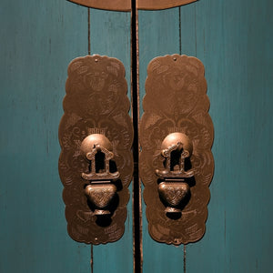 Antique Jade Tall 2 Door Cabinet