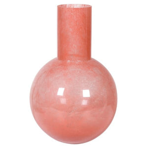 Tuscan Coral Bulbous Vase