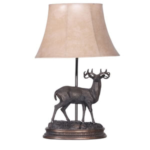 Stag Study Lamp with Shade
