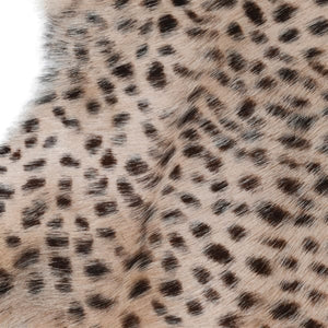 Leopard Print Goat Fur Rug