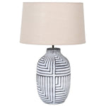 Davide Lamp with Linen Shade