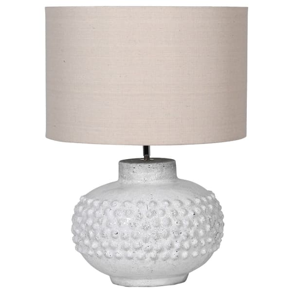 
            
                Load image into Gallery viewer, Bilboa Lamp with Linen Shade
            
        