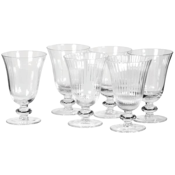
            
                Load image into Gallery viewer, Set of 6 Ribbed Wine Glasses
            
        