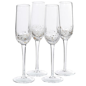 
            
                Load image into Gallery viewer, S/4 Gold Fleck Champagne Flute
            
        