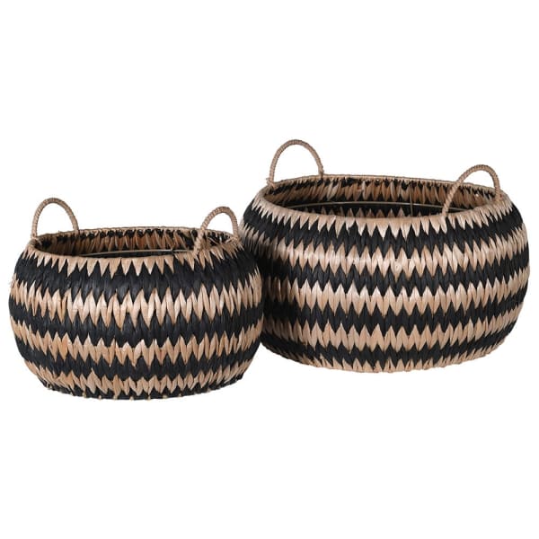 
            
                Load image into Gallery viewer, Zigzag Rush Baskets Set of 2
            
        