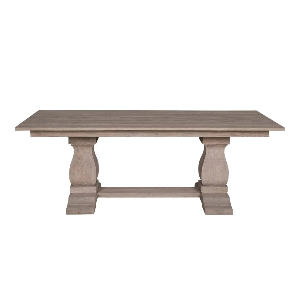 Sofia Twin POD Dining Table 220cm All Rustic Brown