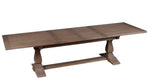 Sofia Extension Dining Table Rustic Brown Default Title
