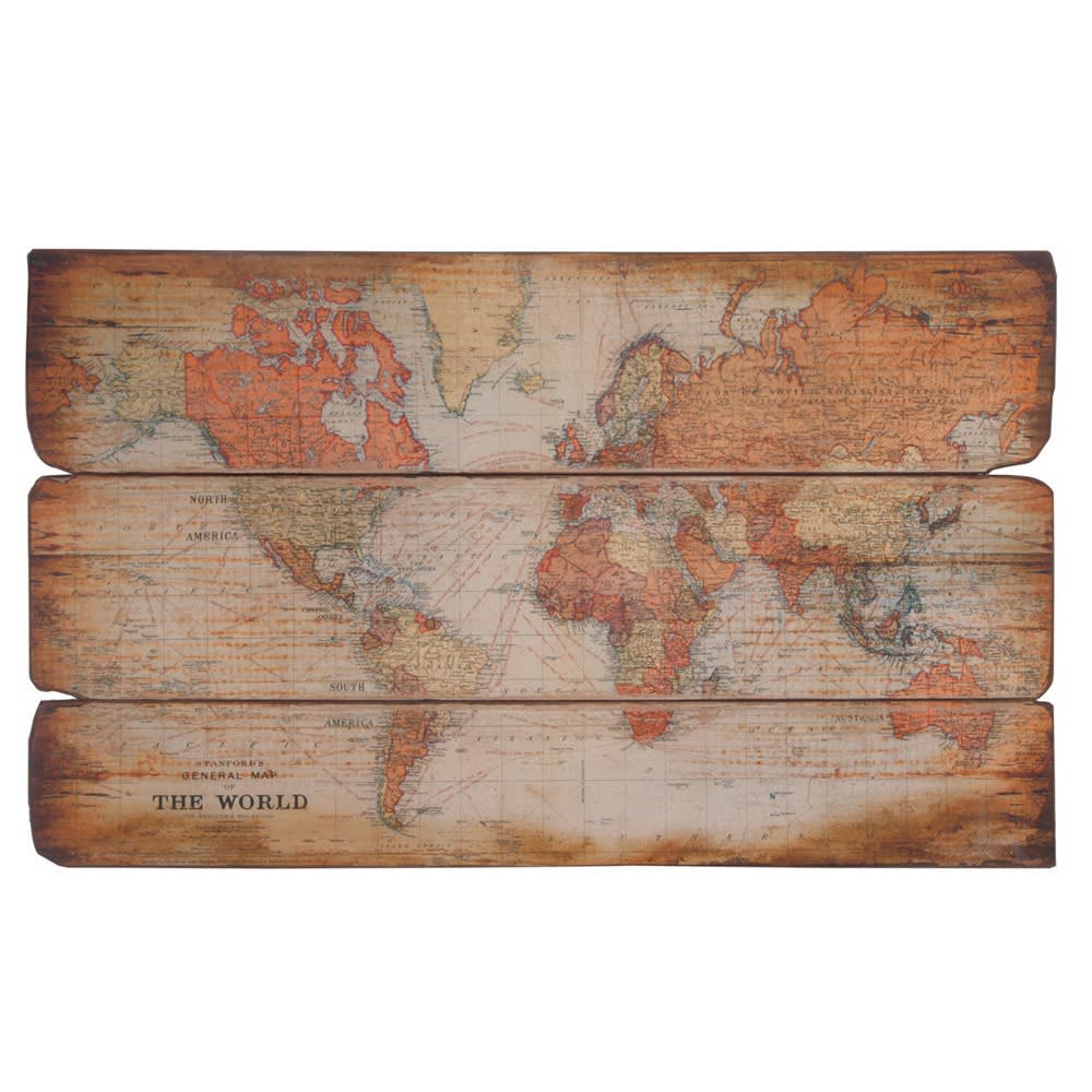 
            
                Load image into Gallery viewer, Large Wooden Plaque World Map
            
        