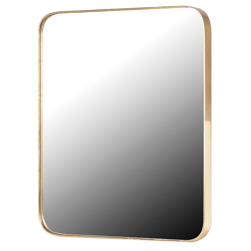 Gold Framed Recctangle Mirror Default Title