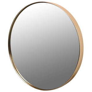 Large Gold Rimmed Round Mirror Default Title