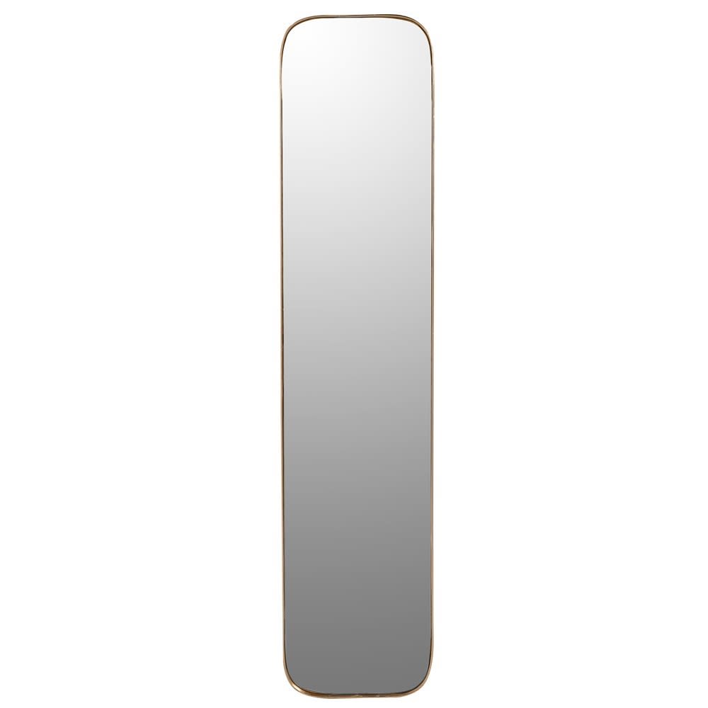 
            
                Load image into Gallery viewer, Gold Finish Curve Edge Rectangular Mirror
            
        