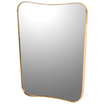 Shaped Rectangle Gold Frame Mirror