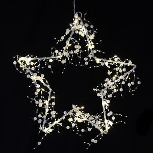 
            
                Load image into Gallery viewer, Small Lit Beaded Star
            
        