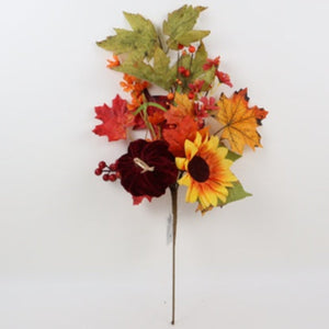 
            
                Load image into Gallery viewer, 20&amp;quot; Autumn Pumpkin &amp;amp; Sunflower Spray
            
        
