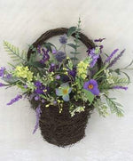 Lavender Floral Basket 40cm