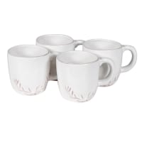 
            
                Load image into Gallery viewer, Set of 4 Antler White Ceramic Mugs
            
        