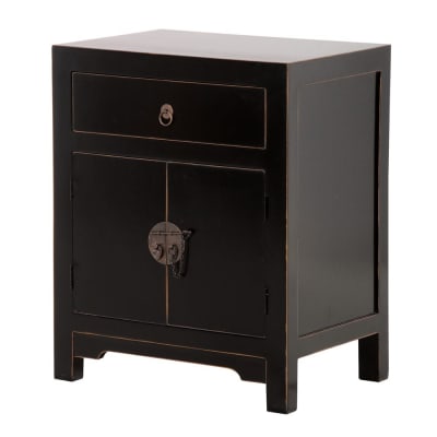 Antique Style Black Lacquer Unit