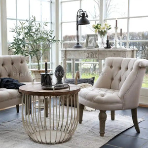 Antique white online end table set