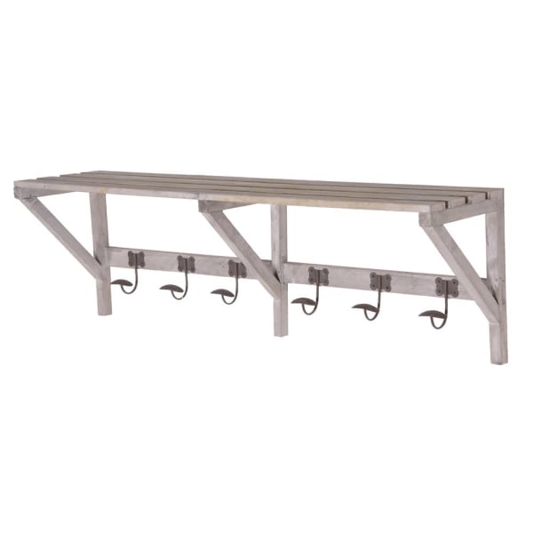 Wooden Shelf Coat Rack
